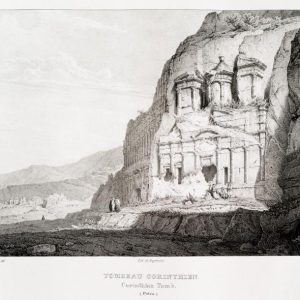 Art Print : 1830, Tombeau corinthien (Petra). - Vintage Wall Art