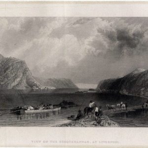 Art Print : 1839, View on The Susquehannah, at Liverpool. - Vintage Wall Art