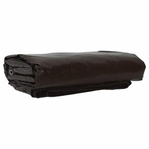 Zeil 5 x 8 m bruin canvas met PVC-coating 650g/m²